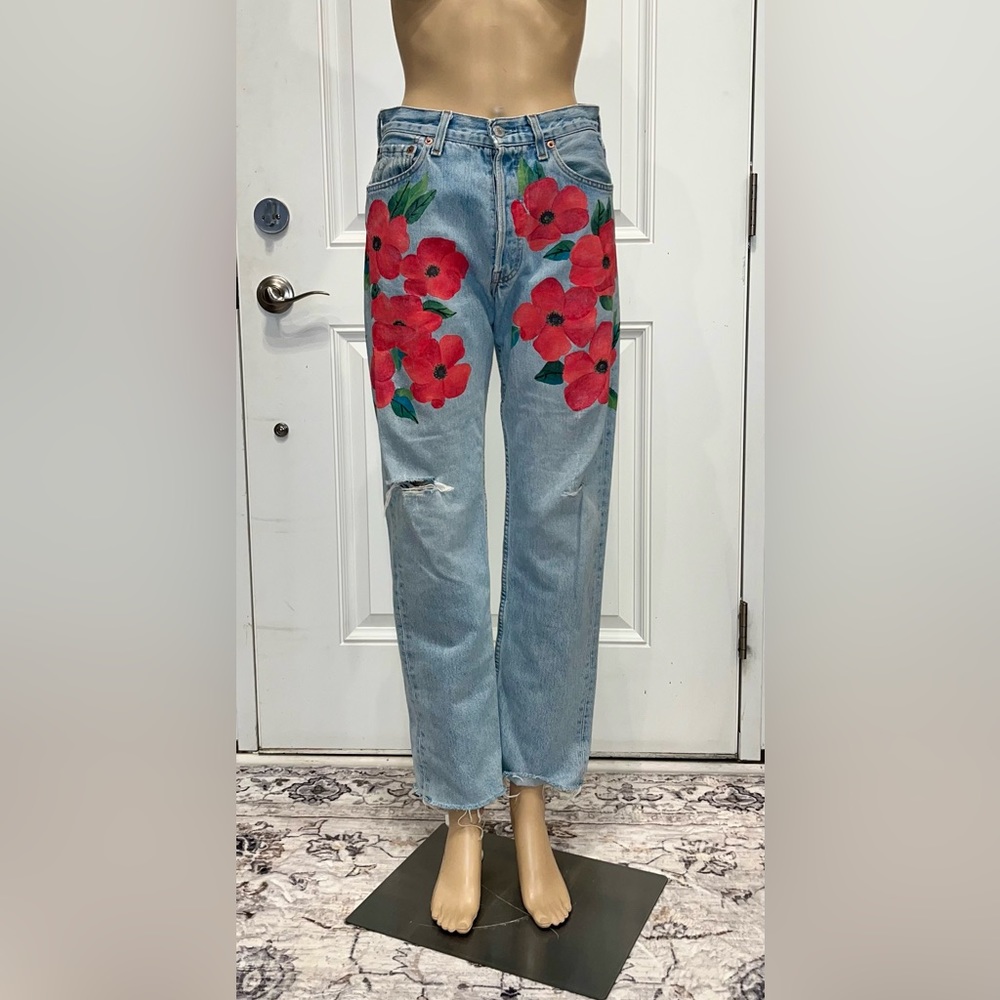 Rialto Vintage Handpainted Levi Jeans